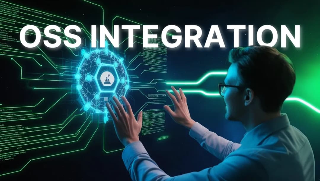 Open source integration architecture diagram.