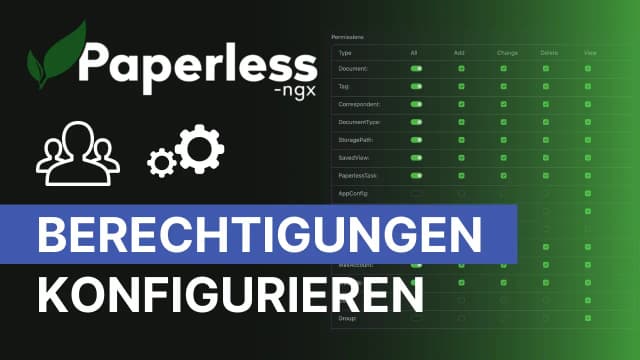 Thumbnail: Paperless Berechtigungen für Mitarbeiter konfigurieren