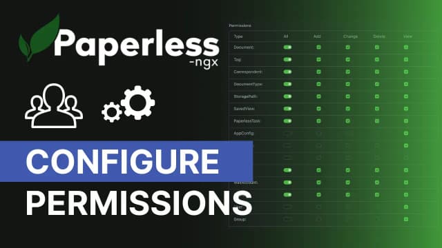 Thumbnail: Paperless workflow with employees: configure permissions